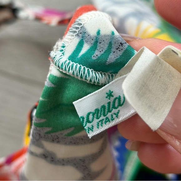 Armonia Vintage Print One Piece Swimsuit Deadstock - Picture 9 of 13